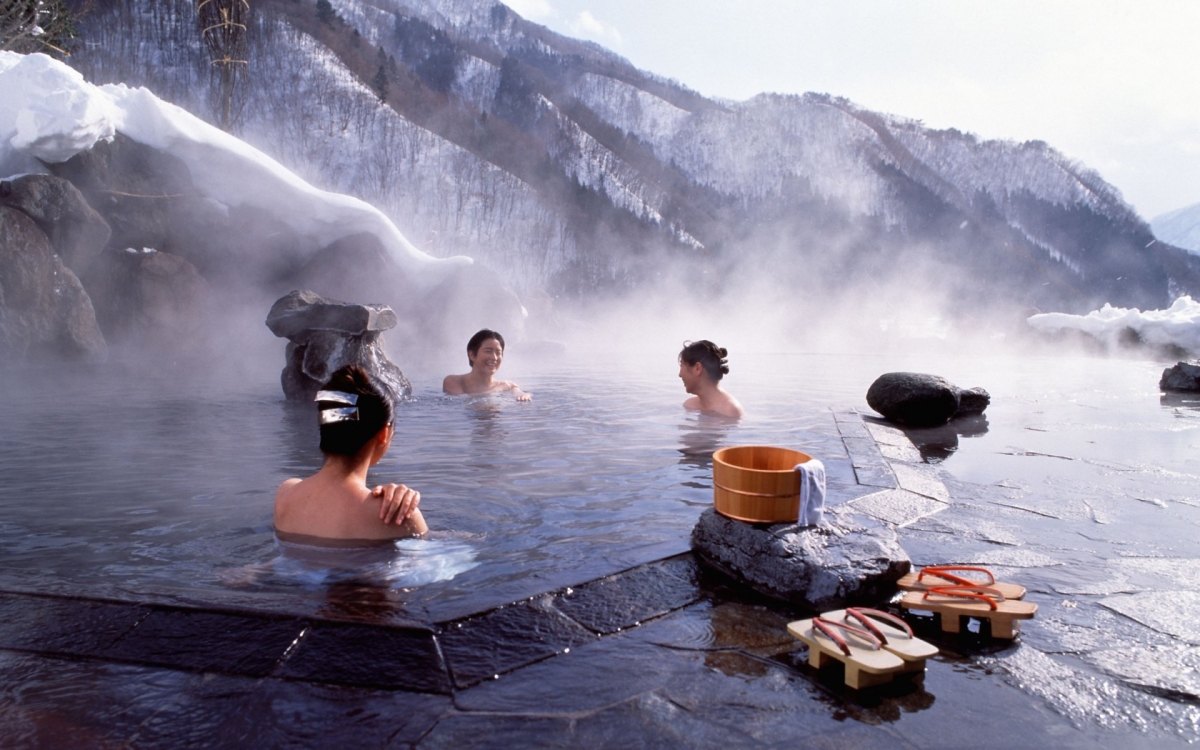 Onsen om vinteren
