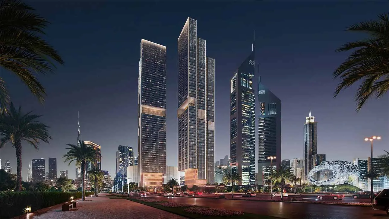 Jumeirah Residences Emirates Towers-projektet af Scda Architects i Dubai