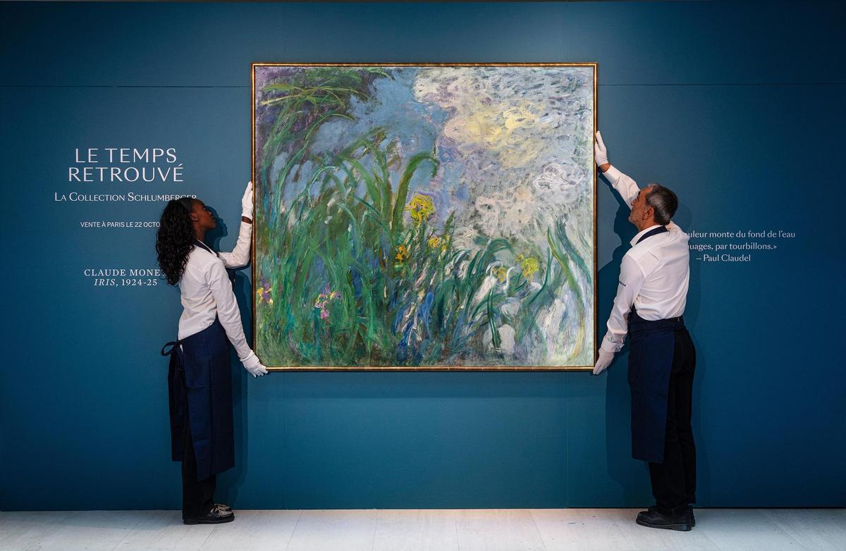 Irisser af Claude Monet. Auktion af Jeanne Schlumbergers samling i Paris